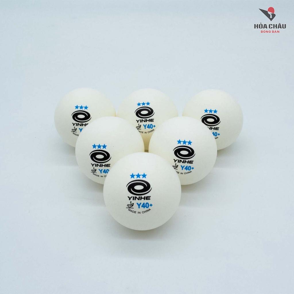 Bóng Yinhe Xanh 3 sao ABS có viền Hộp 6 quả