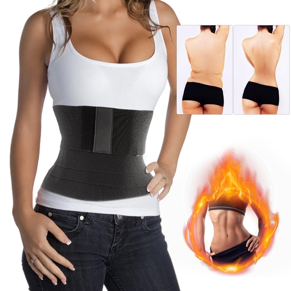 Eo Huấn Luyện Shaperwear Dây Giá Rẻ SizeTummy Bọc Dây Chống Ban Nhạc Nữ Nam Mồ Hôi Giảm Béo Quấn Giảm Cân Xông Hơi