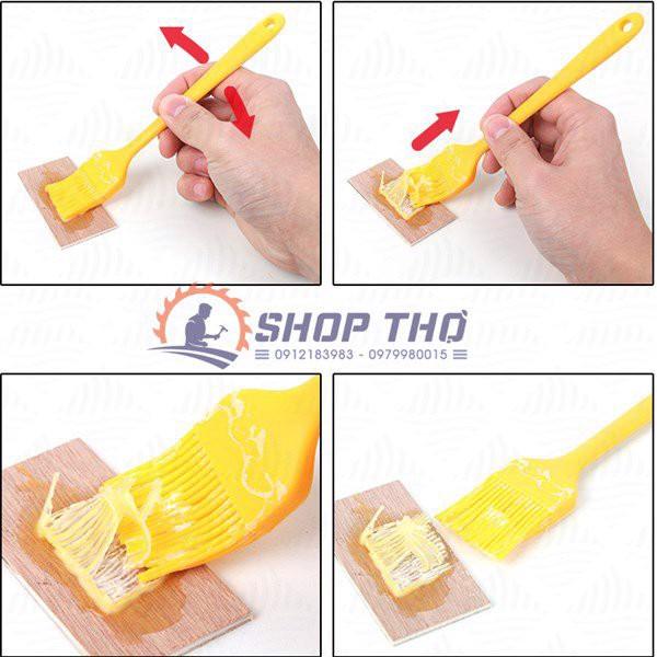 Bộ chổi và máng quét keo mầu vàng