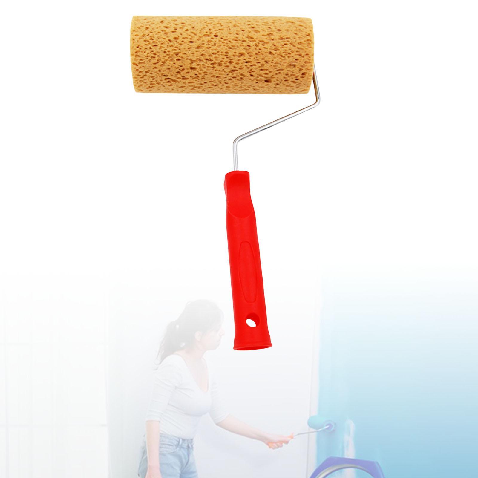 Portable Sponge Paint Roller Art Decorators Brush Smooth DIY Supplies for Interior