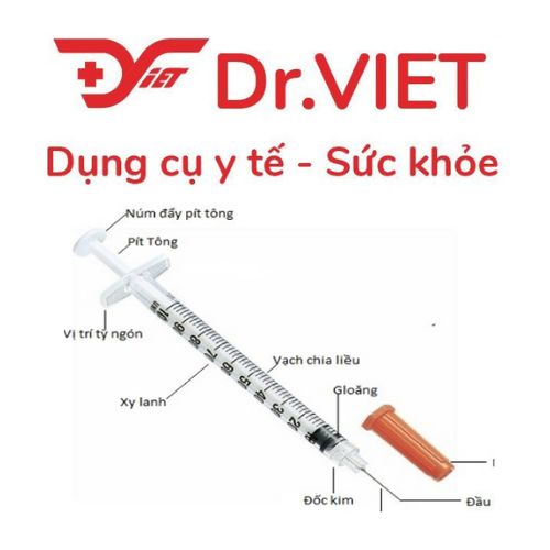 Xylanh 100UI loại kim 30G x 8mm