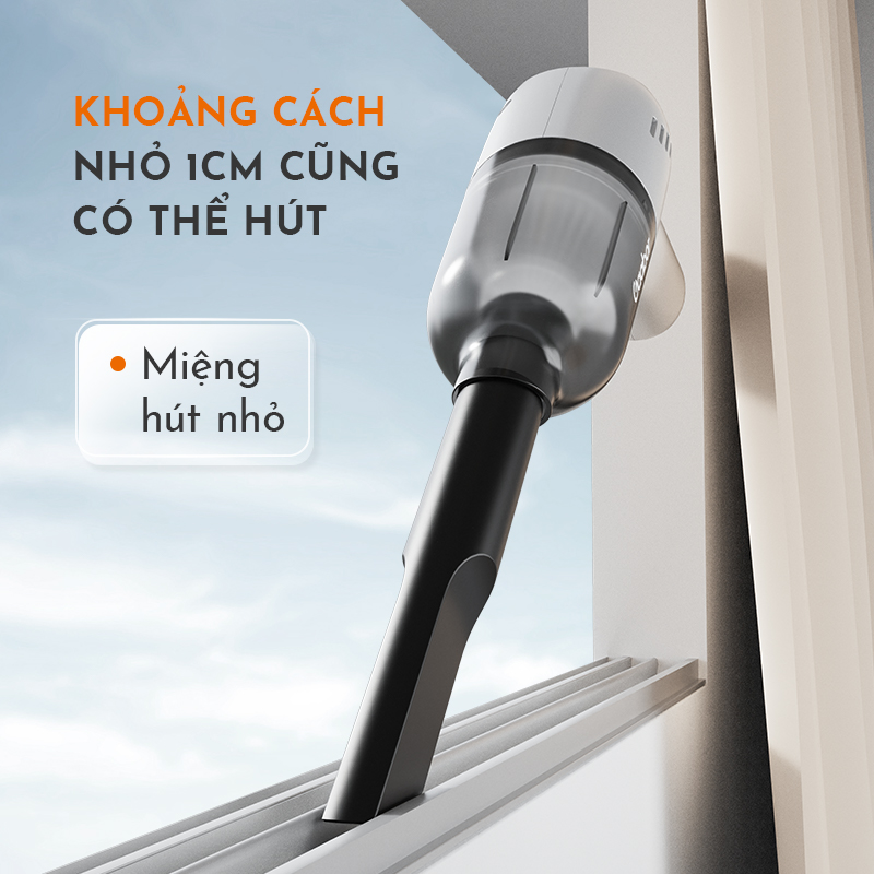 Máy hút bụi cầm tay GAABOR GVCC-M2A1 không dây lực hút mạnh 8000pa màng lọc HEPA - Hàng chính hãng