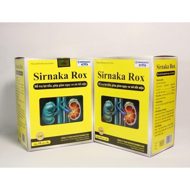 Sirnaka Rox lợi tiểu, giảm nguy cơ sỏi thận, sỏi tiết niệu Hộp 10 gói