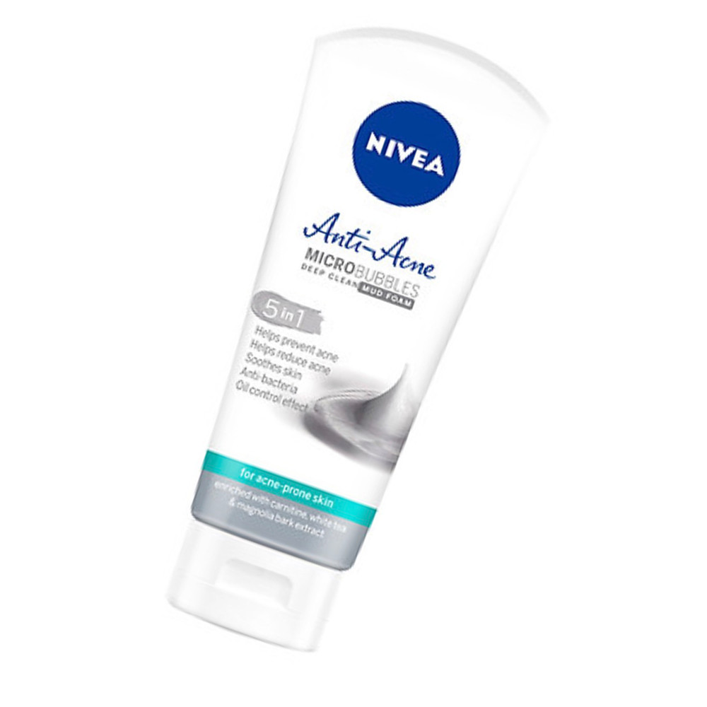 Bộ 2 Sữa rửa mặt NIVEA Anti-Acne khoáng chất giúp ngừa mụn (100g*2)