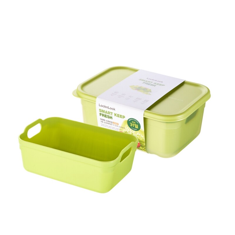 Hộp nhựa bảo quản thực phẩm LocknLock Smart Keep Fresh Food Container 1.5L kèm khay HLE5400NT, Hàng chính hãng, giữ tươi mát đến 31 ngày - JoyMall