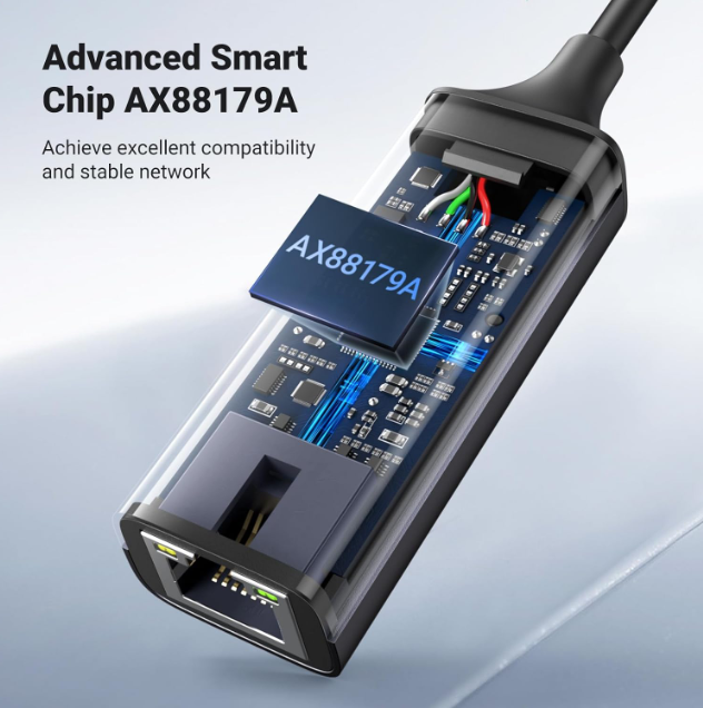 Cáp chuyển USB 3.0 to Lan hỗ trợ 10/100/1000 Mbps Ugreen 15736 - Hàng chính hãng