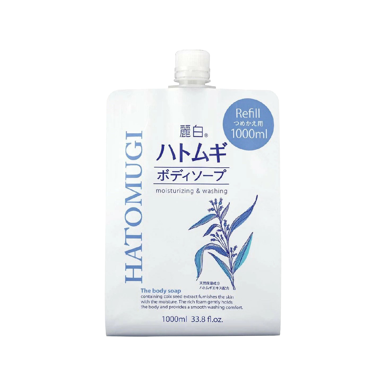 Sữa Tắm Trắng Sáng Da Reihaku Hatomugi Body Soap ( Túi 1000mL )