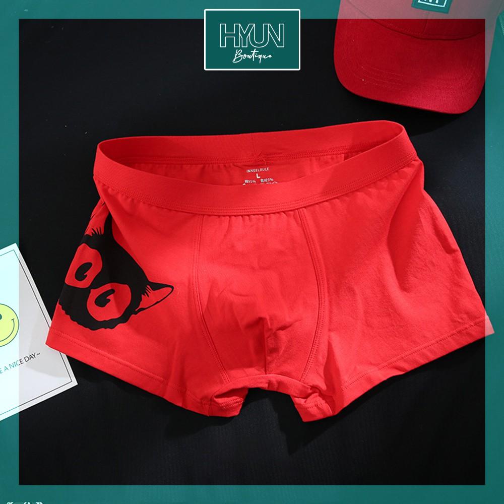 COMBO - 1 hộp 4 quần & 1 quần mèo - quần boxer nam