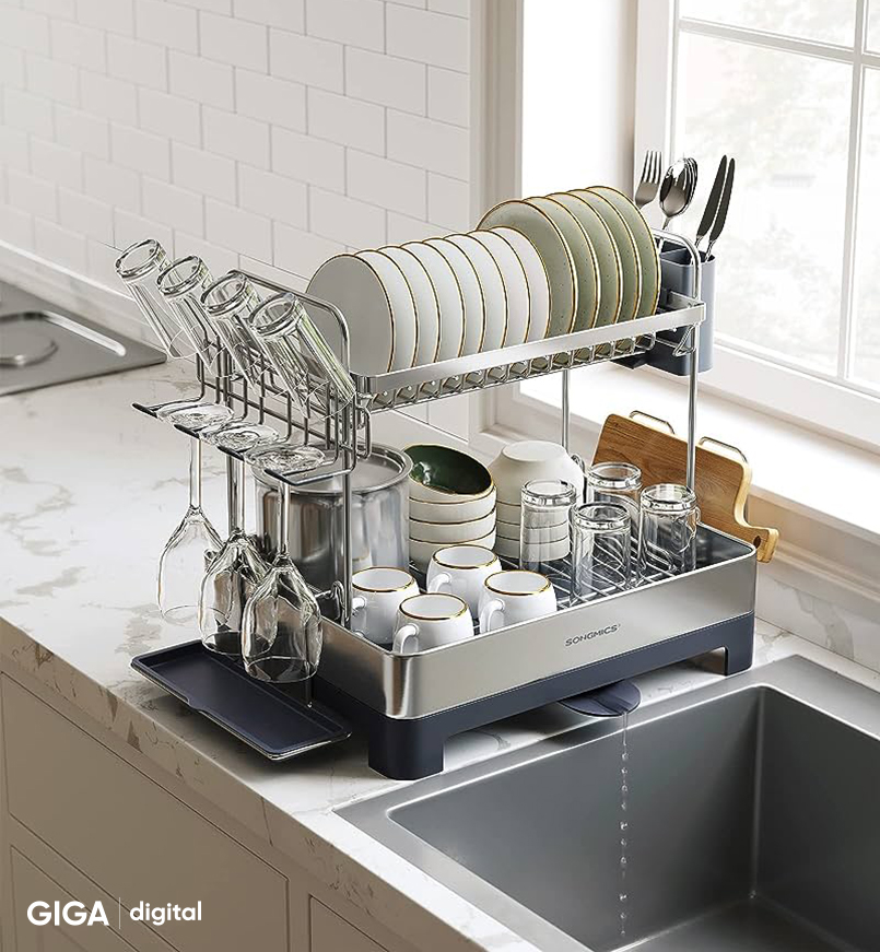 Giá để bát đĩa Songmics KCS032E01 Hàng chính hãng