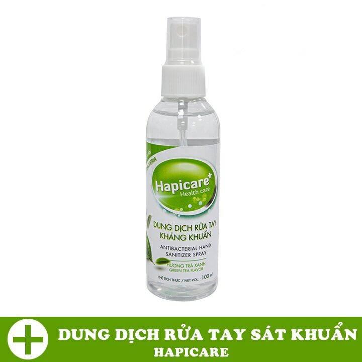 Chai Xịt Khử Khuẩn HapiCare 100ml Rửa Tay Sát Khuẩn Tiện Dụng