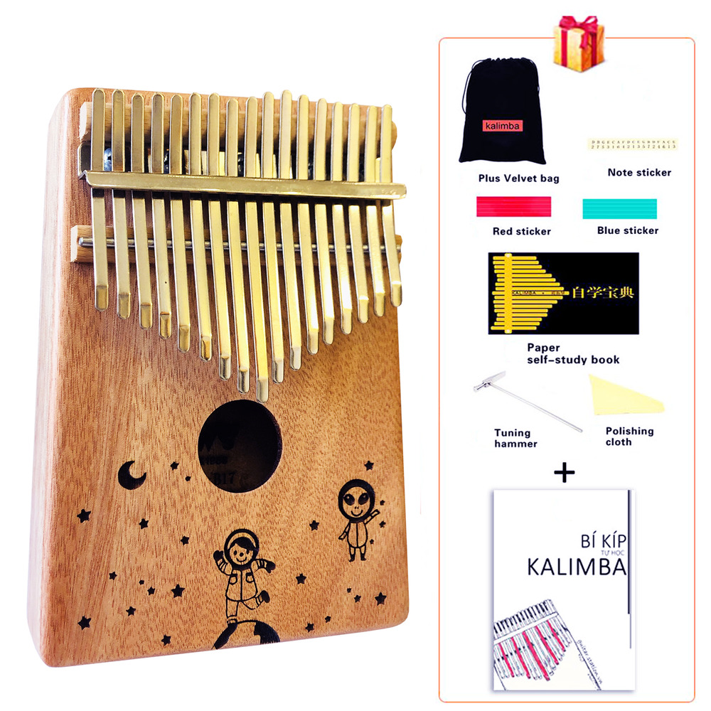 Đàn Kalimba 17 Phím Gỗ Mahogany - KALIMBA-ASTRONAT