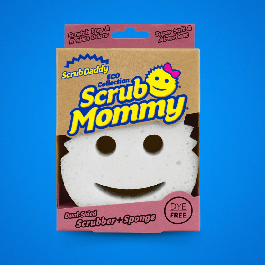 Miếng chà rửa bọt biển Scrub Mommy không nhuộm màu - Dye Free