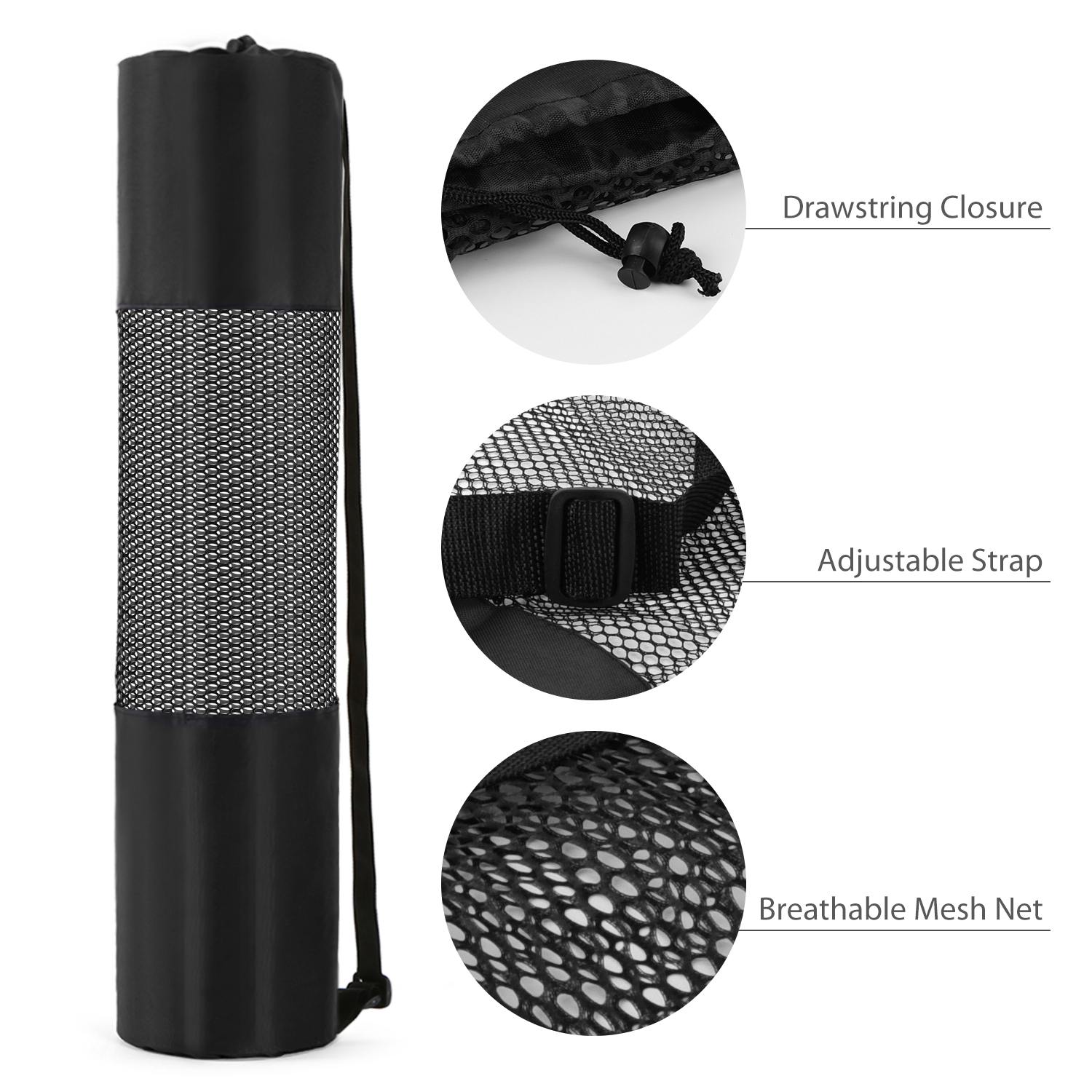 Túi Lưới Thoáng Khí Đựng Thảm Yoga Nhẹ Size 30 * 70Cm