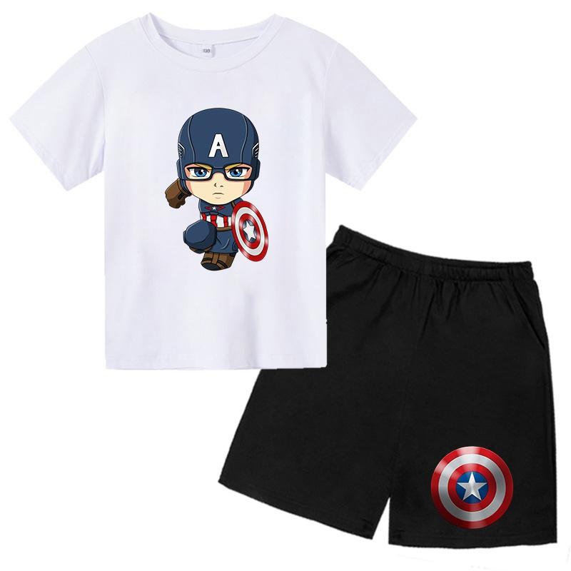 Áo Quần trẻ em đội trưởng mỹ chibi siêu cool , King Cotton