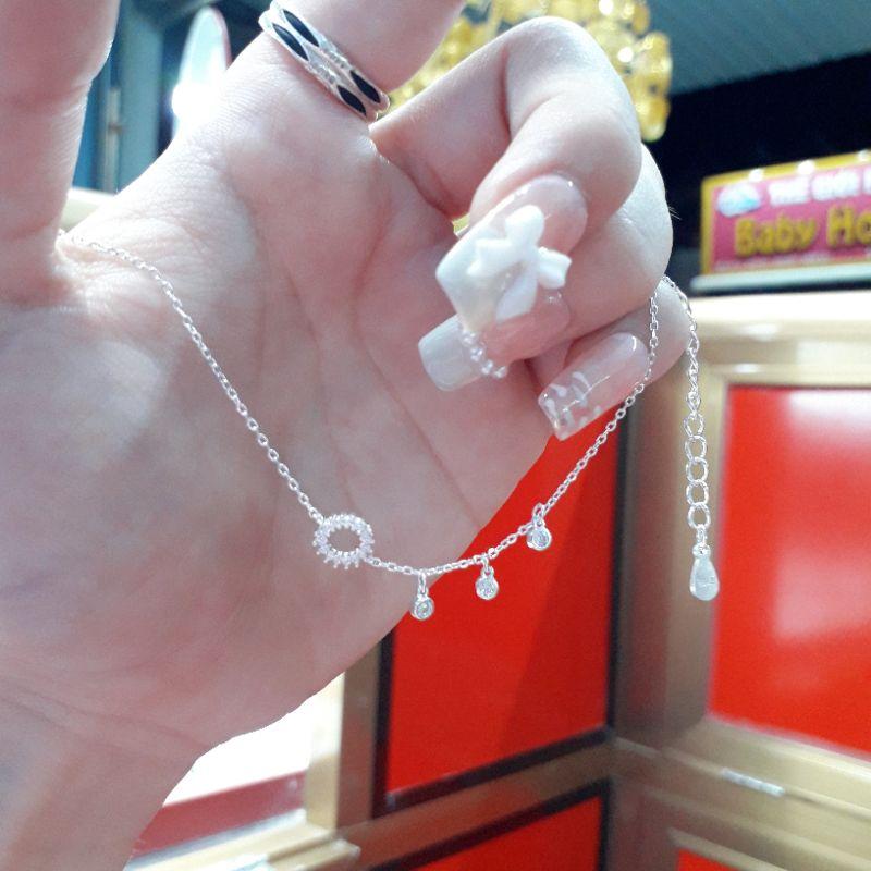 Lắc tay bạc đính đá cao cấp  YN JEWELRY SL