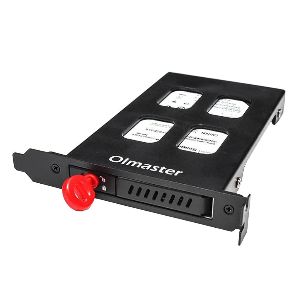 PCI 2.5" HDD Mobile Rack Dock for 7.0/9.5mm 2.5"  III HDD/SSD Black