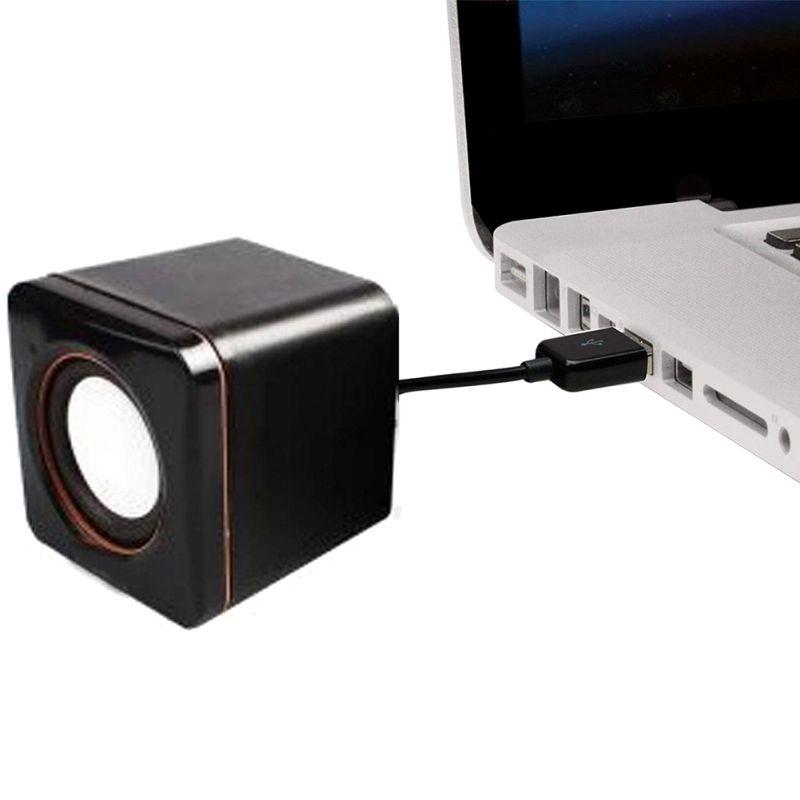 Black di động loa âm thanh nổi mini USB 3,5 mm Máy tính xách tay Audio Máy tính xách tay Máy tính Máy tính Máy tính Máy tính Máy tính