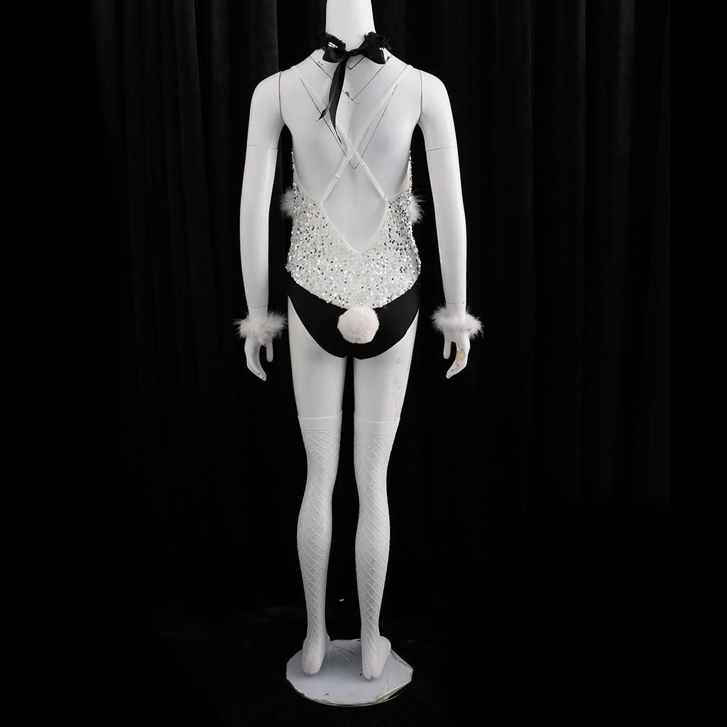Rabbit Lingerie Halloween Party Cosplay Costume Fancy Bodysuit Set