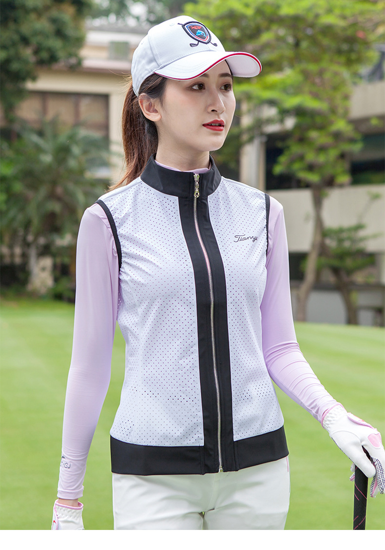 [Golfmax] Áo gile golf nữ TYGJ - T130 chính hãng. Áo golf nữ cao cấp