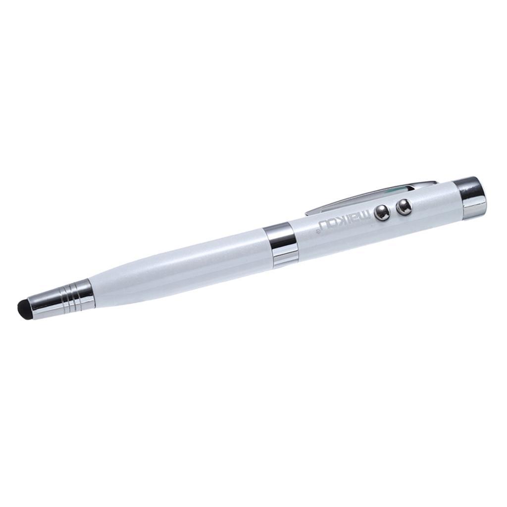6 in 1 Capacitive Stylus Pen Touch Screen with USB Flash Drive 8GB White