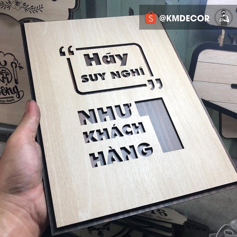 Mẫu tranh - Mã 015 &quot;Hãy suy nghĩ như một khách hàng