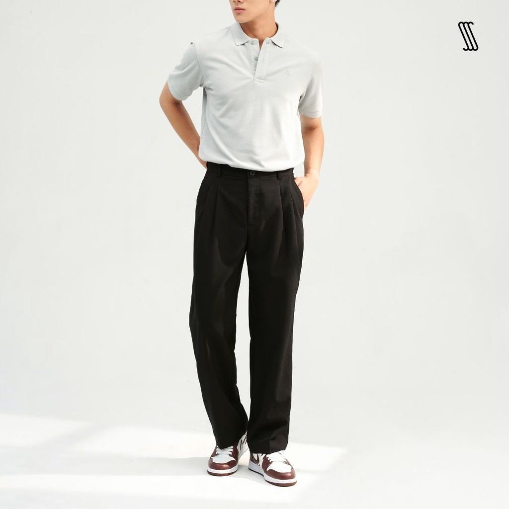 Áo thun polo nam cổ bẻ SSSTUTTER polo cơ bản thêu logo SSS LOGO POLO