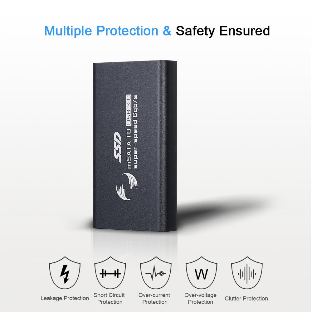 Bộ chuyển đổi Case mSATA sang USB3.0