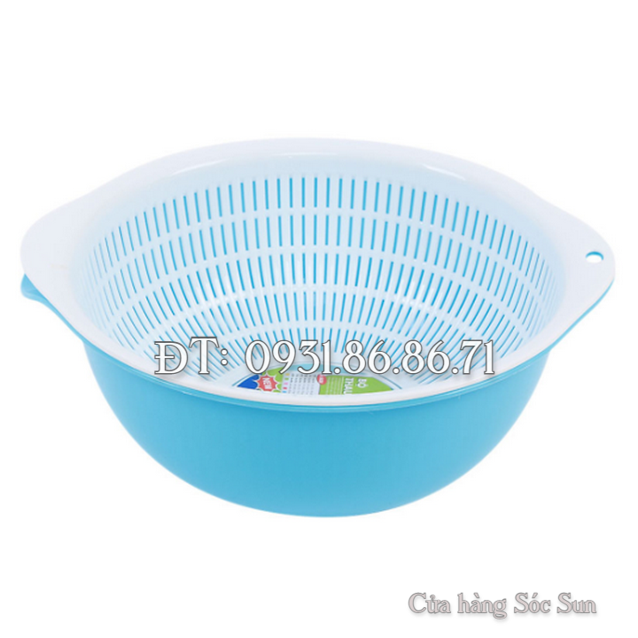 Bộ 2 thau rổ rửa và đựng trái cây - Mã số 1385