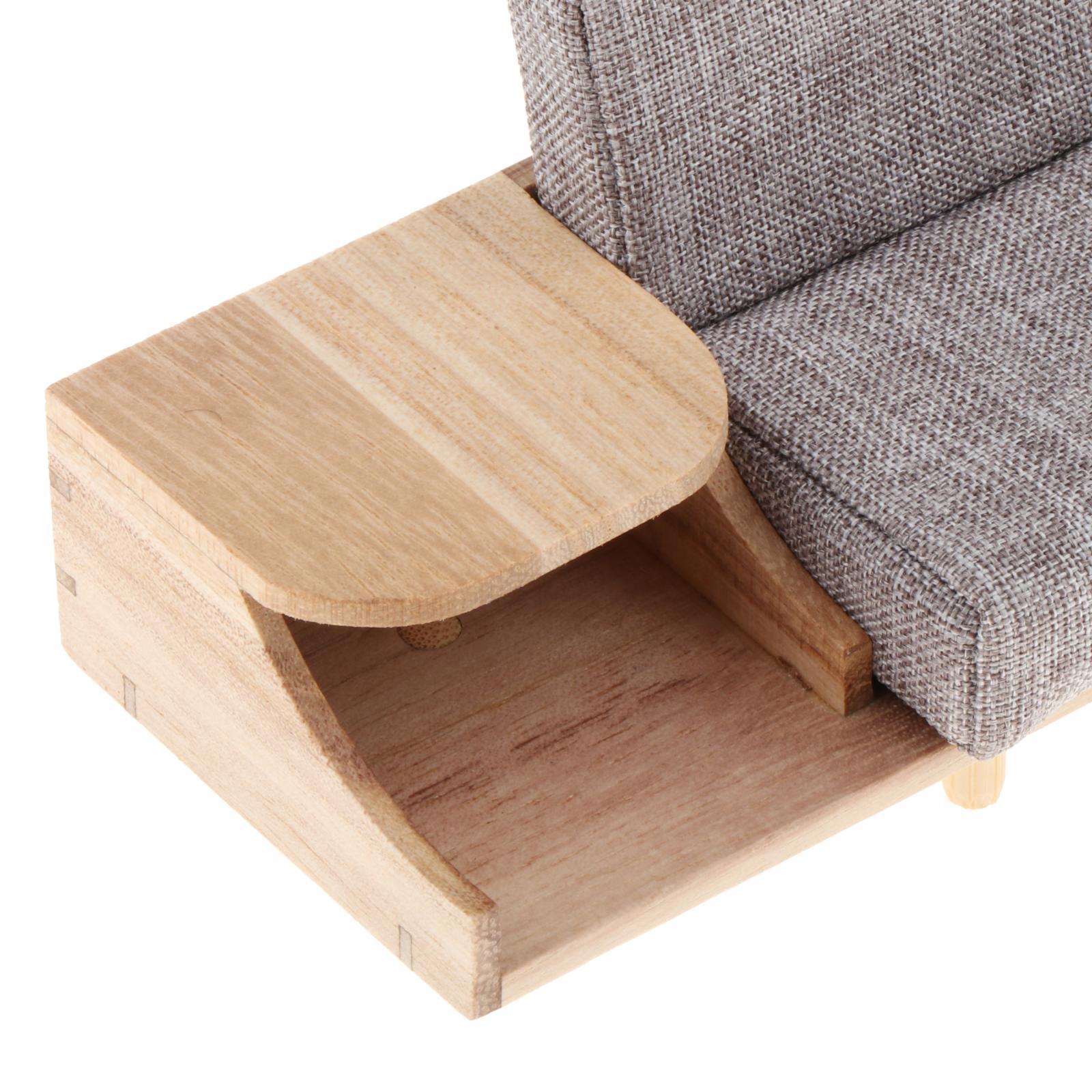 Dollhouse Living Room Furniture 1:12 Sofa Cabinet for Doll House Accessories