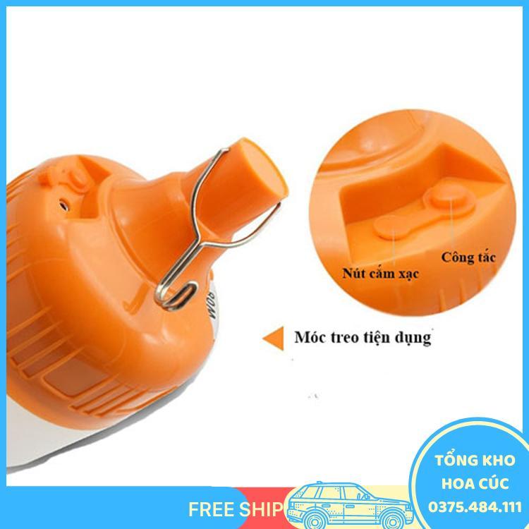 Bóng Đèn Tích Điện Loại 100W Có Móc Treo Không Cần Dây Điện - Đèn Sạc Không Dây - Vận Chuyển Miễn Phí Toàn Quốc