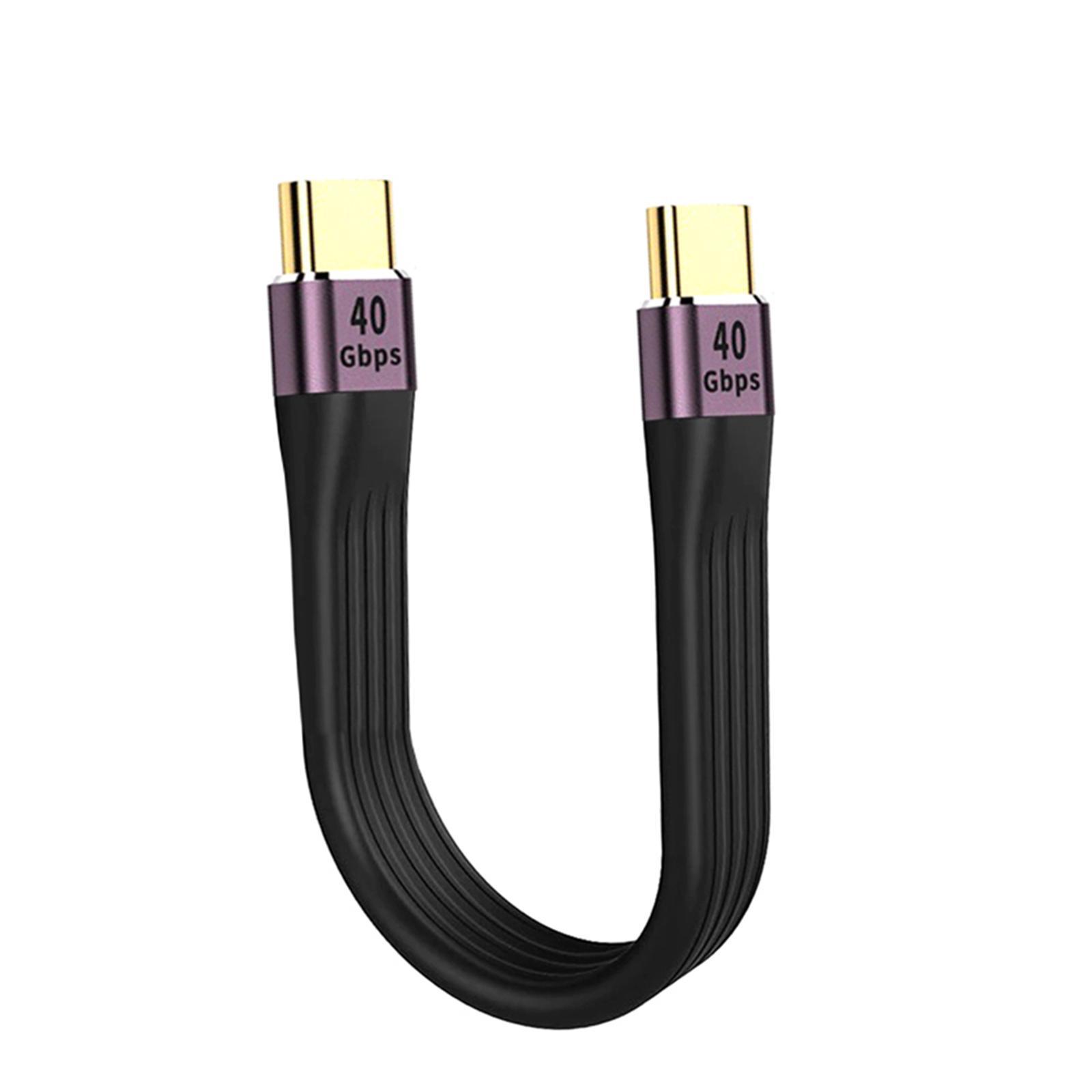 Short USB C Cable 100W 0.5ft 8k for 4/3 Docking