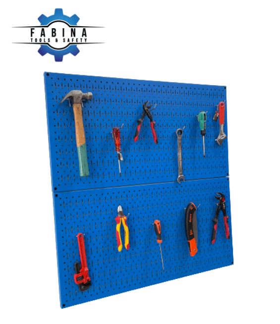 Tấm lưới đôi Pegboard xanh dương mờ treo tường FABINA - 2 tấm