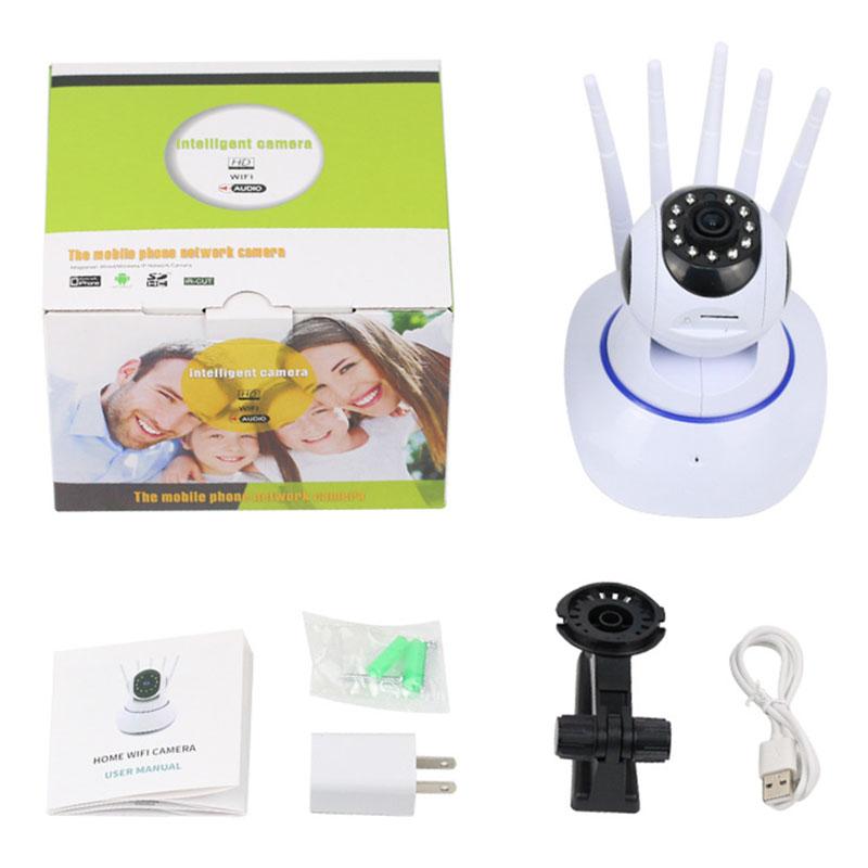 Máy ảnh A1 HD WiFi Ghi âm thanh Video Máy ảnh gia đình không dây 360 ° Màu toàn cảnh: Trắng
