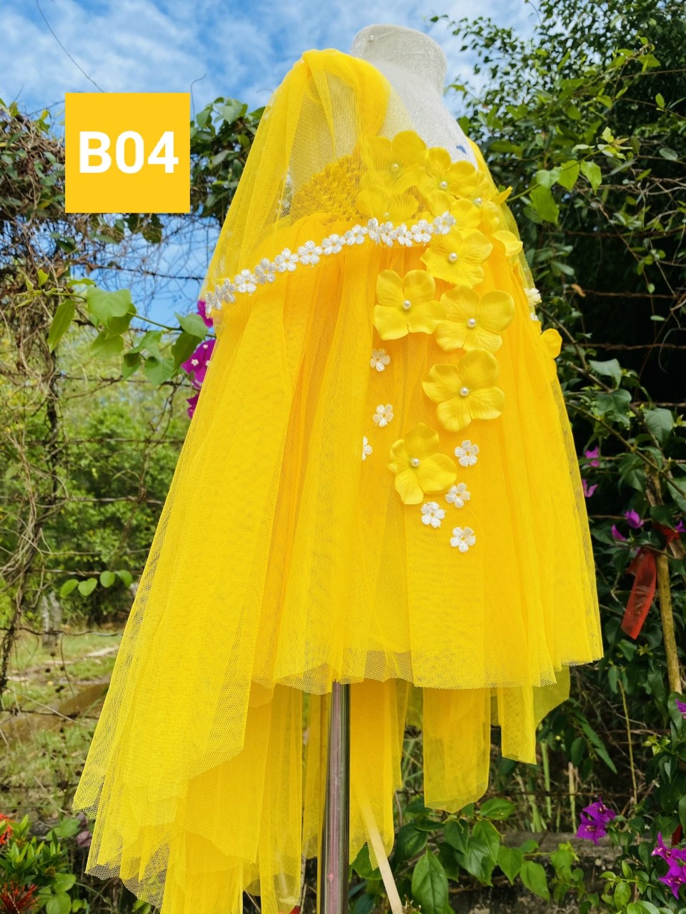 Đầm xoè công chúa tutu dễ thương cho bé - mã DCV