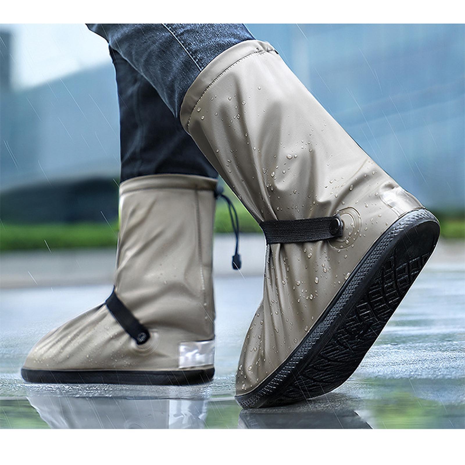 PVC Waterproof Rain Shoes Cover Overshoes Snow Protection for Adults Camping