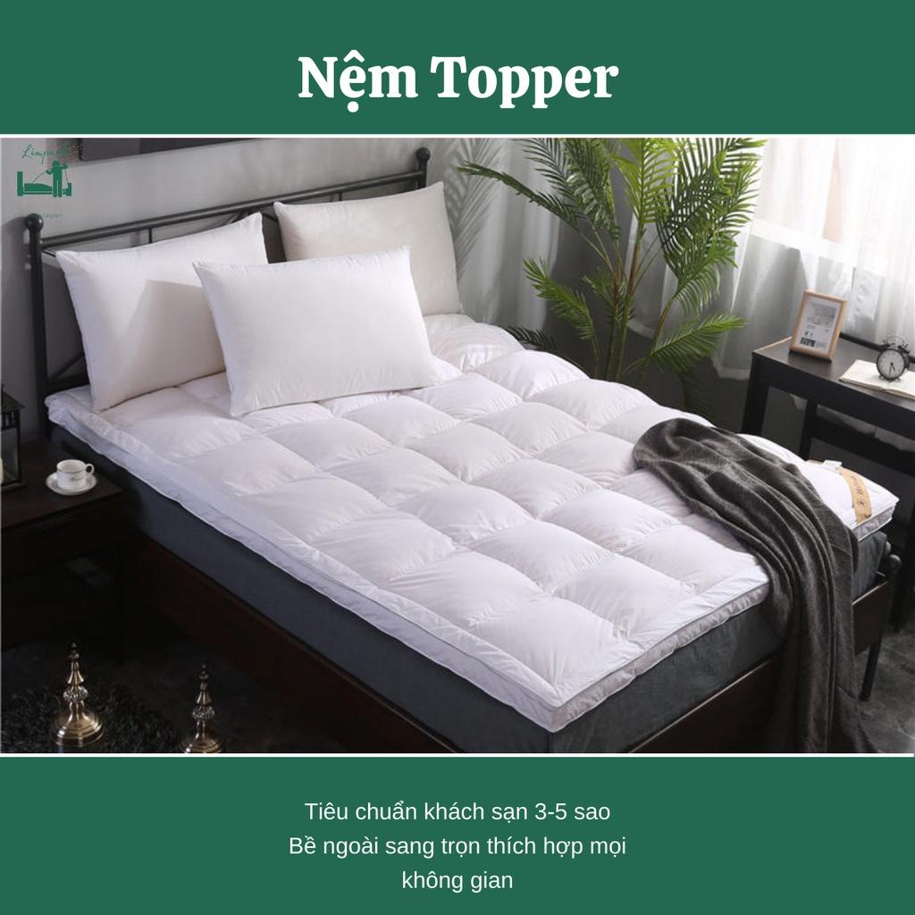 Nệm topper - Đệm tăng tiện nghi cao cấp,tiêu chuẩn khách sạn 5 sao,Bảo Hành Lỗi 1 Đổi 1-LIMPARK