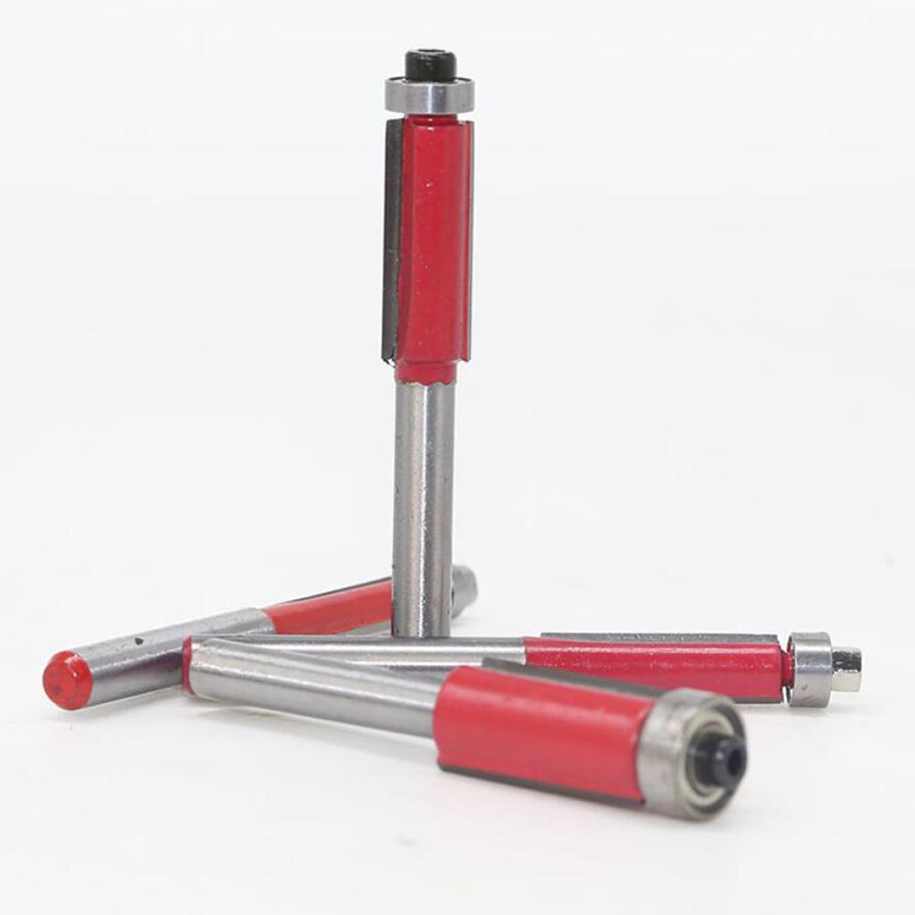 4 Miếng Xả Viền Router Bit 1/4 ''Dụng Cụ Làm Rau Cau Rãnh Router Bit Bộ