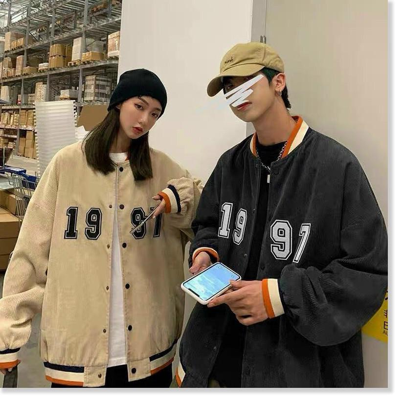 ÁO KHOÁC NHUNG NAM NỮ 1997 BOMBER UNISEX CHẤT LIỆU THOÁNG MÁT CHO MÙA HÈ 1HIT1 FASHION