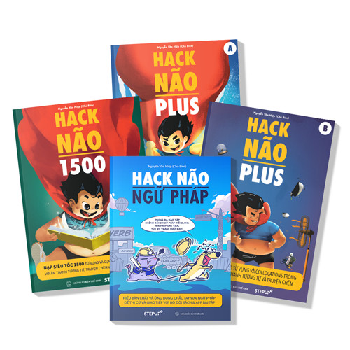 COMBO &quot;Hack Não 1500&quot; + &quot;Hack Não Plus&quot; + &quot;Hack Não Ngữ Pháp&quot;