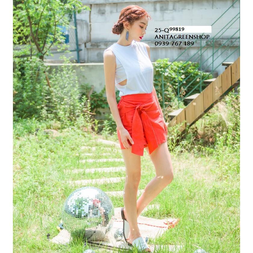 Q99819 QUẦN SHORT NỮ THẮT NƠ