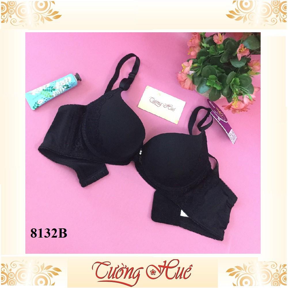 Áo lót nữ annie Bra 8132 B áo ngực nâng phối ren hoa.