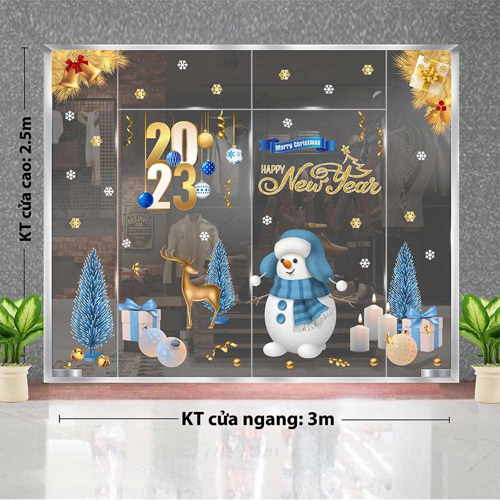 DECAL TRANG TRÍ GIÁNG SINH 2023 COMBO SỐ 29