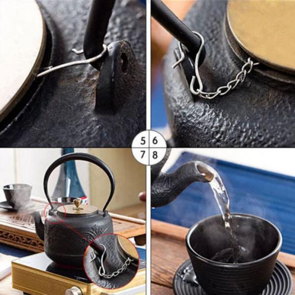 4Pcs Stainless Steel Skimmer Strainer Filter Spoon Wire Ball Tea Infuser