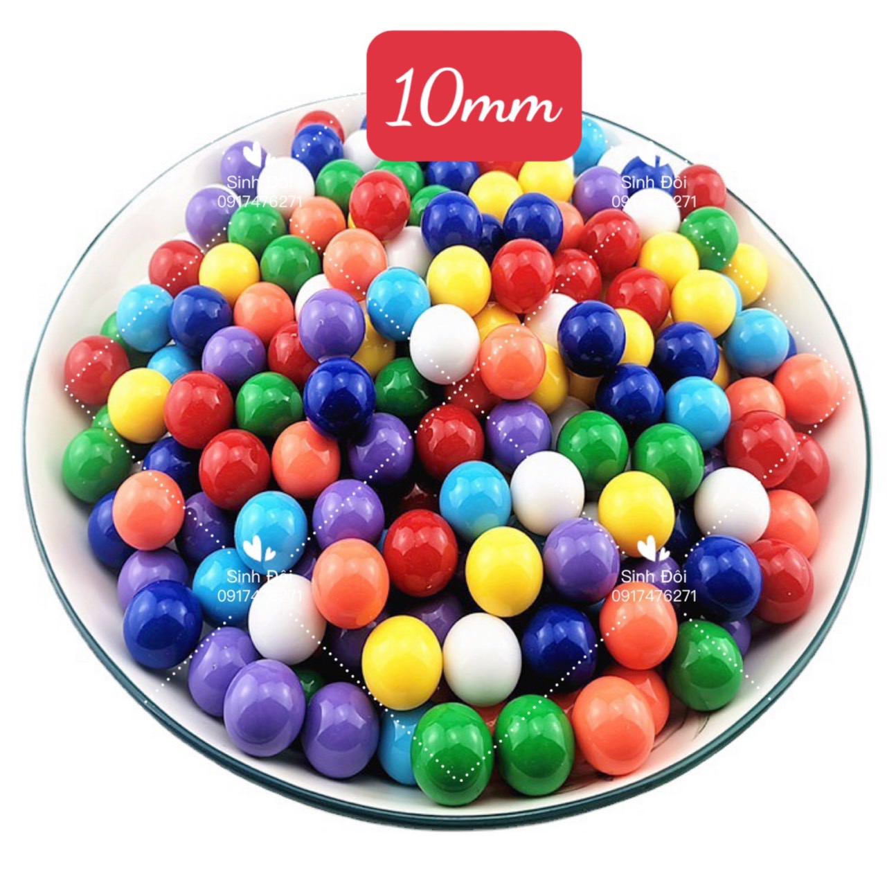 ￼1/2 kg bi nhựa 10mm - khoảng 800 viên - bi nhựa nguyên khối các loại - phụ kiện trò chơi bi giá sĩ - màu thập cẩm