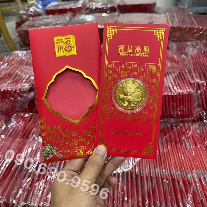Bao lì xì con hổ mạ vàng sang trọng