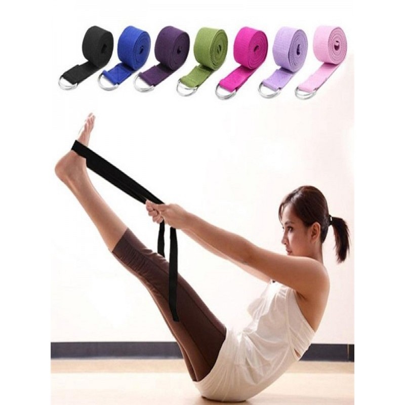 Dây Đai Tập Yoga Sợi Cotton, Dây Kéo Tập Yoga 1m8 - YOGA QG, Hỗ Trợ Kéo Giãn Chân Tay, Uốn Người Tập Yoga, Giúp Bạn Có Một Cơ Thể Dẻo Dai