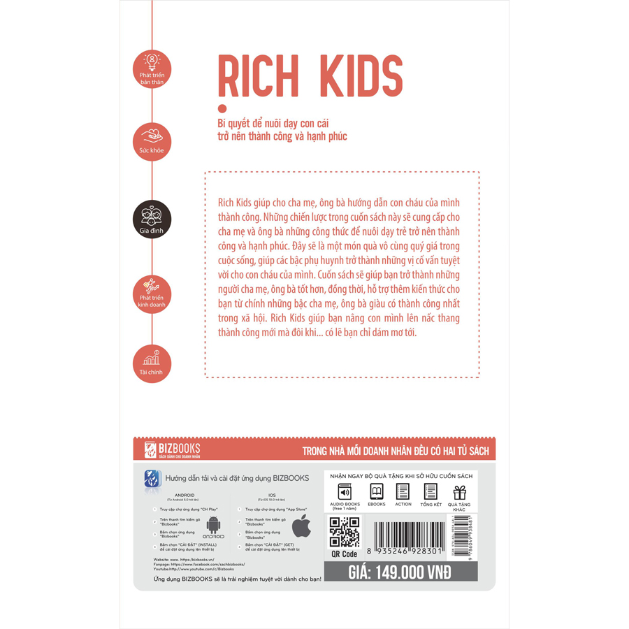 Sách - Rich Kids: Bí quyết để nuôi dạy con cái trở nên thành công và hạnh phúc DL