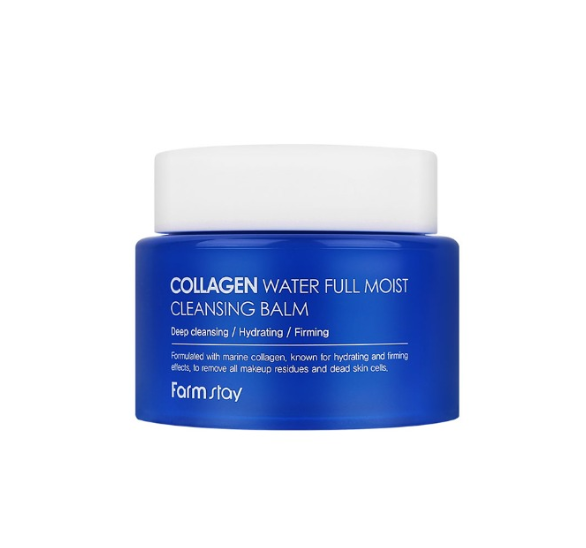 Sáp tẩy trang collagen _ Farmstay Collagen water full moist cleansing balm
