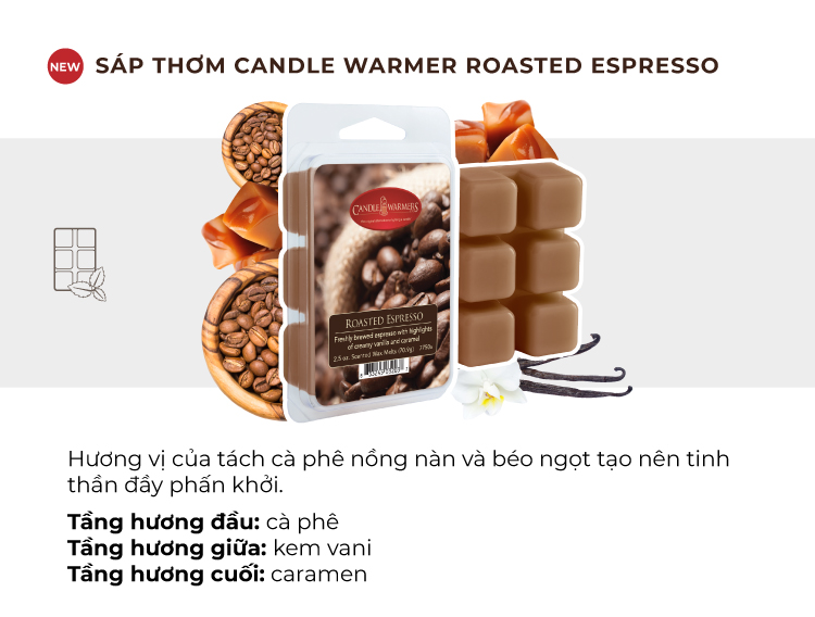 Sáp thơm Candle Warmer - Roasted Espresso