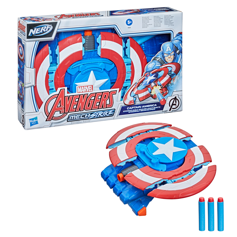 Đồ Chơi HASBRO AVENGERS Mô Hình Khiên Chiến Đấu Tấn Công Captain America Dòng Mech S F0265